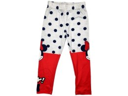 Legginsy Minnie Mouse 110/116 czerwone